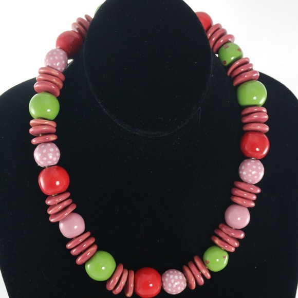 Kazuri Jewelry - KAZURI Khadija 'Spring' 18in Hand-Made Necklace